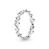 Pandora 925 Sterling Silver Rings Unisex Silver ZT-0005-