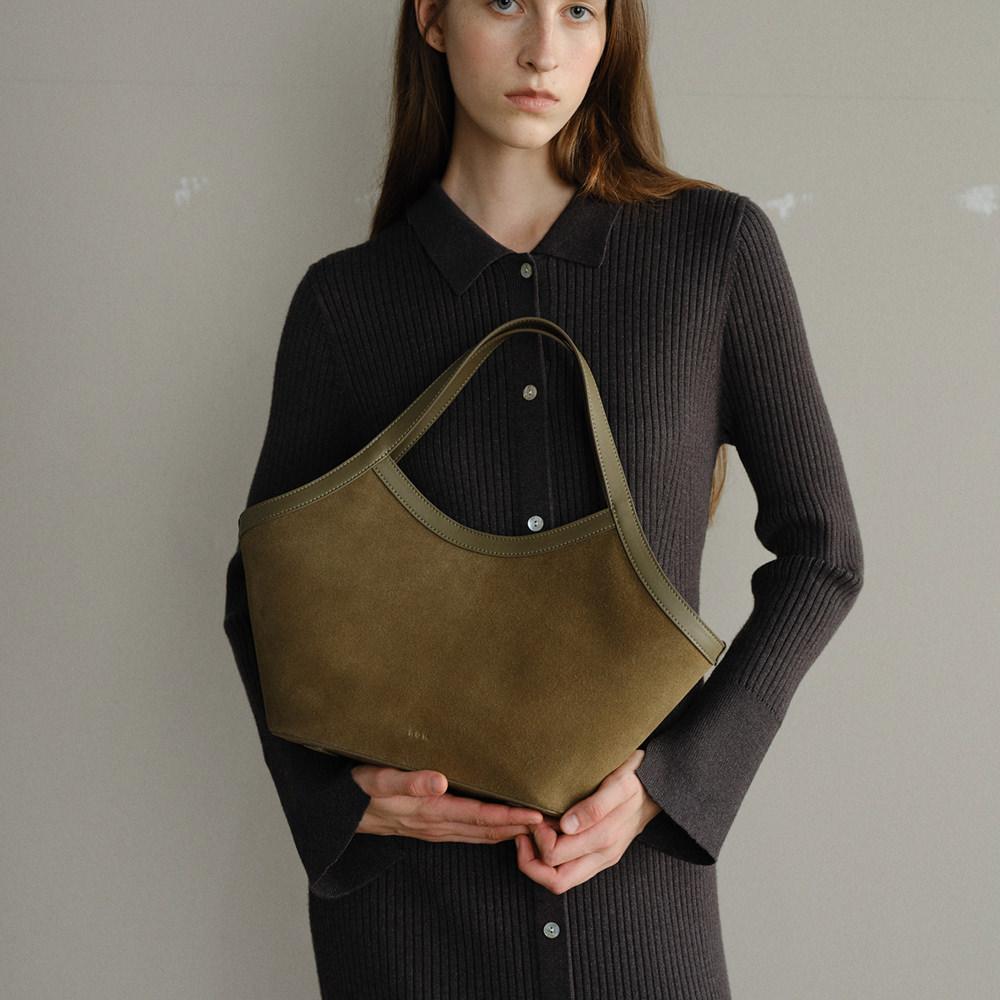 Roh Seoul Harbor Tote Bag Suede Olive