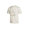 Sportswear Print Crew Neck Short Sleeve T-Shirt Men Tops Beige DD1411-901