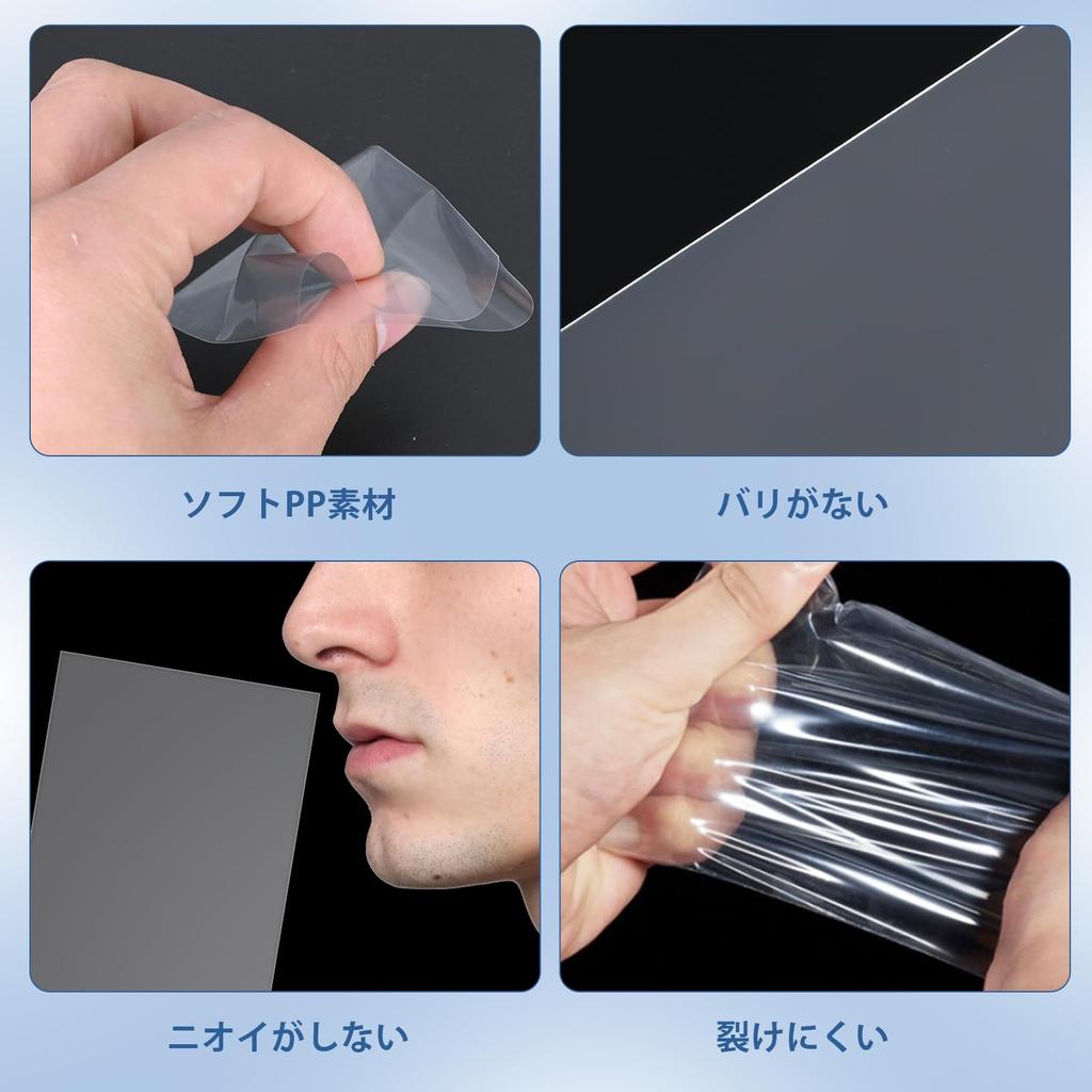 Внутренний чехол Однослойный чехол для карт Идеальный размер 64 x 89 мм 400 штук Защитный чехол для карт Вертикальный чехол Прозрачная мягкая коллекционная карта Pokeka Торговая карта Just