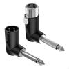 XLR 3-контактный female/male на 1/4" 6,35 мм Адаптер-разъем Легкий Компактный Портативный Штекер и
