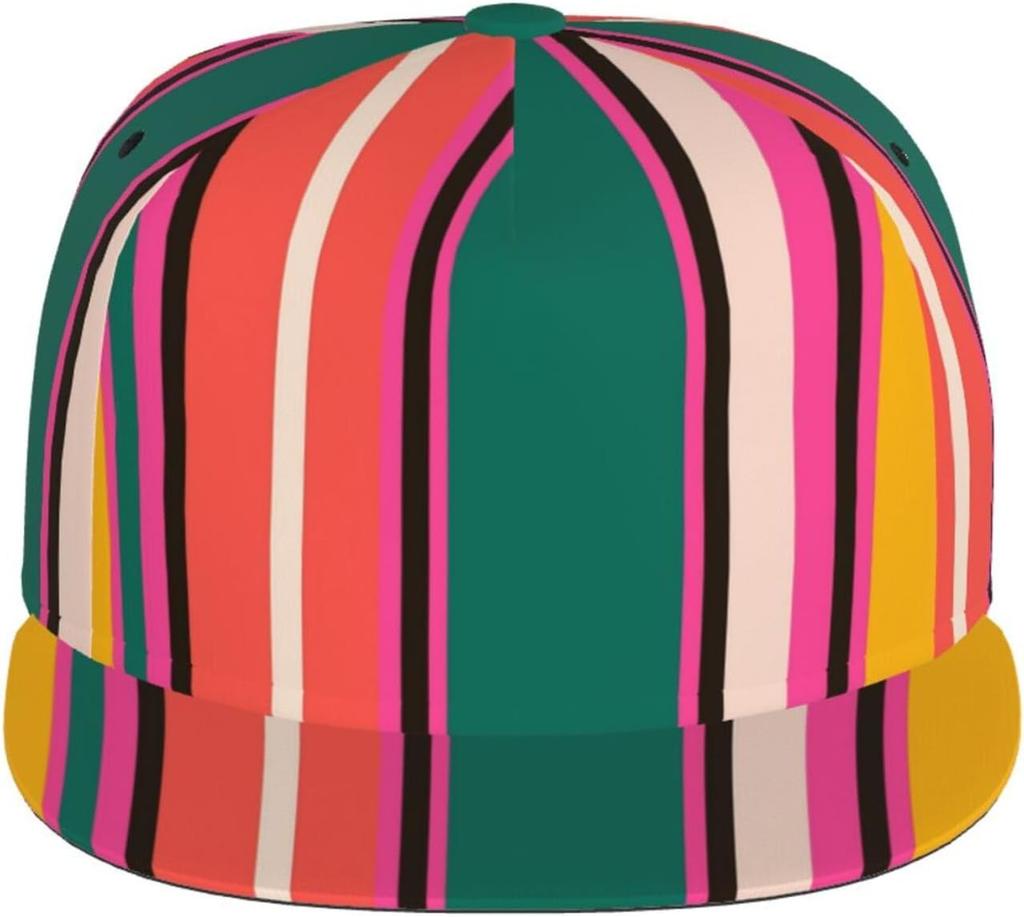 Регулируемая бейсболка с плоским козырьком Snapback для мужчин и женщин, Хип-хоп бейсбольная кепка - Тропические летние фрукты