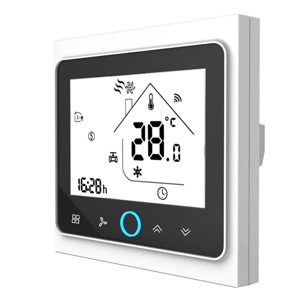 WiFi/zigbee smart thermostat 2p/4p central air conditioning cooling/heating system room temperature controller for fan coil tuya