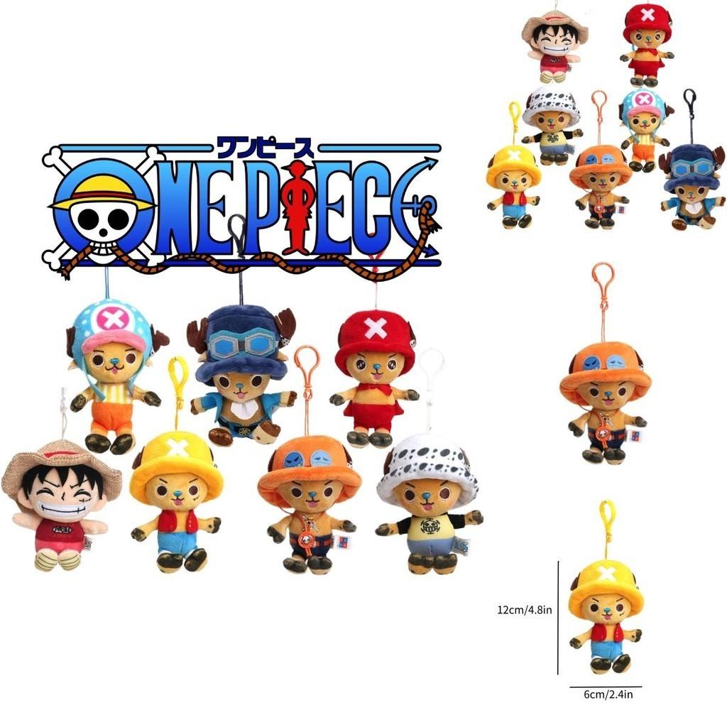 Оригинальный плюшевый кулон One Piece, милый и мягкий брелок с мультяшным персонажем