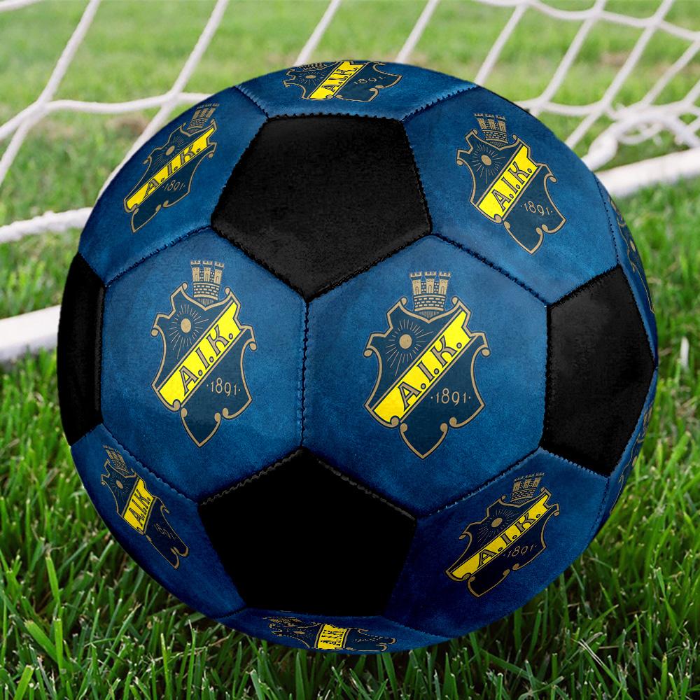 AIK Fotboll Soccer Ball Colorful All Ages Machine Stitched PVC Competition Ready Durable High-Bounce.SIZE5