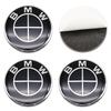 DJSA5 4Pcs ABS Wheel Center Cap Badge 56 60 65 70mm For BMW M Power M2 M3 M4 M5 M6 M Competition  Glossy Black Silver Tuning Accessory