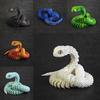 Потрясающая 3D-печатная фигурка змеи с подвижными суставами и реалистичными глазами для уникального декора