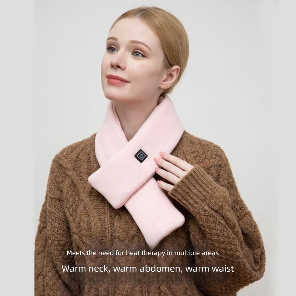 3 Gears Neck Warmer Temperature Control Neck Wrap Fashion USB Heated Scarf Winter