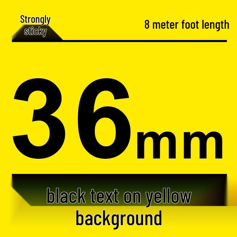 Compatible Brother 12mm Label Maker Ribbon: PT-E100B/D210/D450/115B, Laminated Self-Adhesive