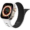 Магнитный ремешок для Apple Watch Band Ultra 2 49мм 44мм 40мм 45мм 38мм 41мм 42мм Силиконовый браслет iWatch Серии 9 8 7 6 Se ремешки