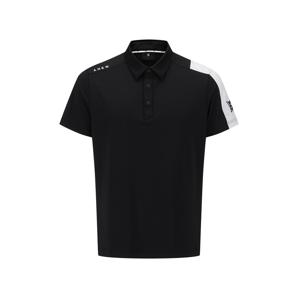 ANEW GOLF Men Block Point T-Shirt_Bk