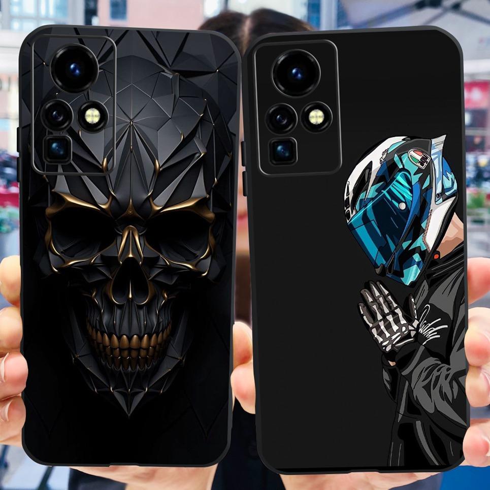 For Infinix Zero X Pro Case Zero Ultra 5G Back Cover Infinix Zero 30 4G 5G  Zero 8 8i Coque Skull Cool Style Cartoon Soft Bumper