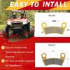 Front and Rear Brake Pads Fit for Polaris Razor RZR 570 RZR 800 RZR 900 RZR 1000 RZR S 800 900 FA456 & FA657