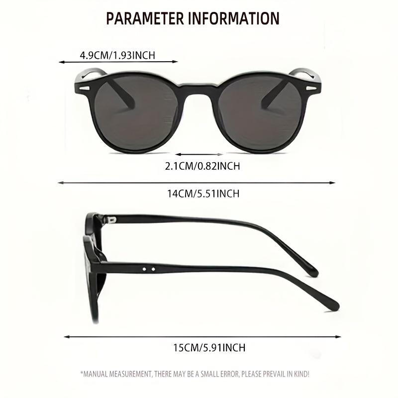 Набор из 4 модных очков с круглой оправой, подходящих как для мужчин, так и для женщин. Идеальный подарок для вечеринок, музыкальных фестивалей.