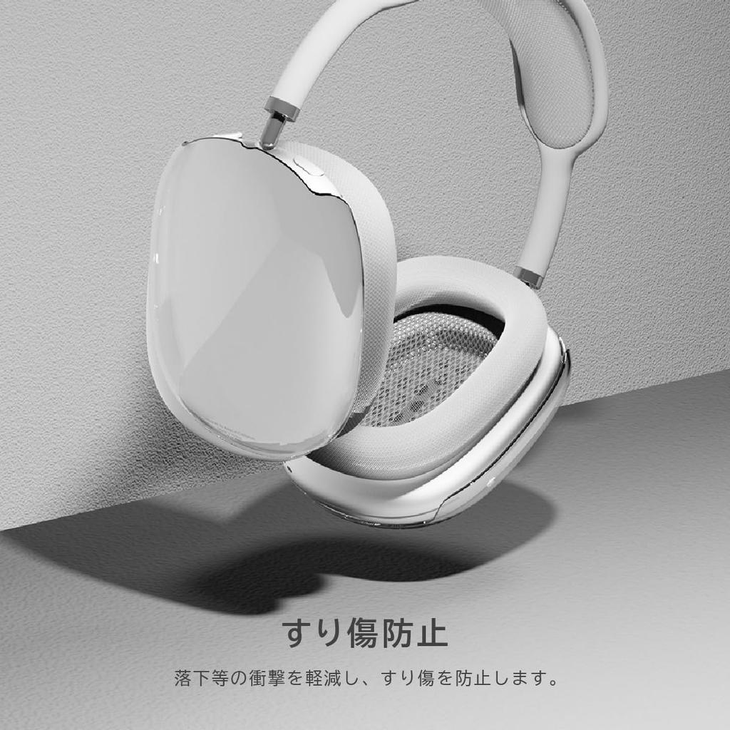 Чехол для AirPods Max 2 AirPods Max Совместимый Прозрачная Защитная Крышка Амбушюр Ударопоглощающая Прозрачная Крышка Наушников с AirPods Max 2 ПРОЗРАЧНЫЙ ЧЕХОЛ