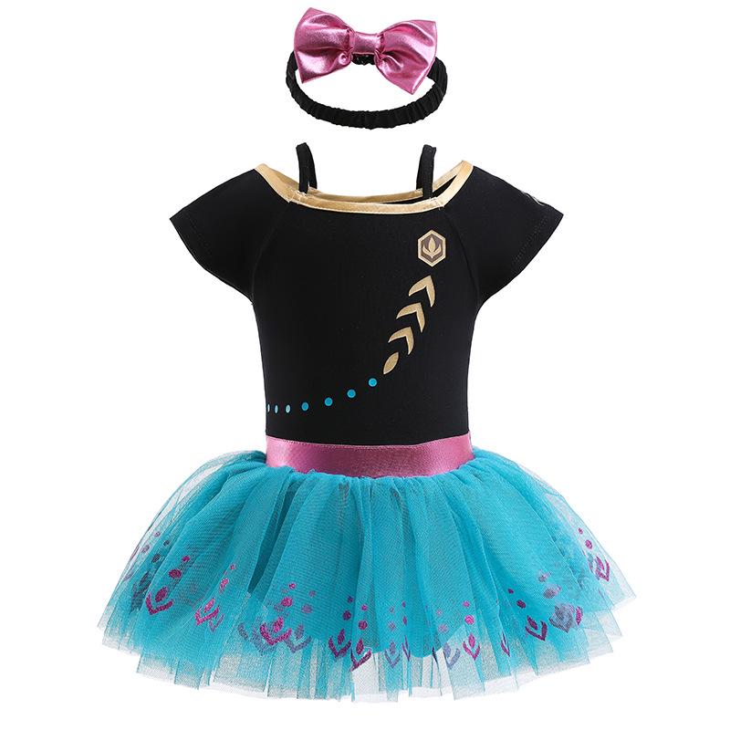 Baby Girls' Halloween Costume - Short-Sleeved Pullover Romper with Mesh Skirt