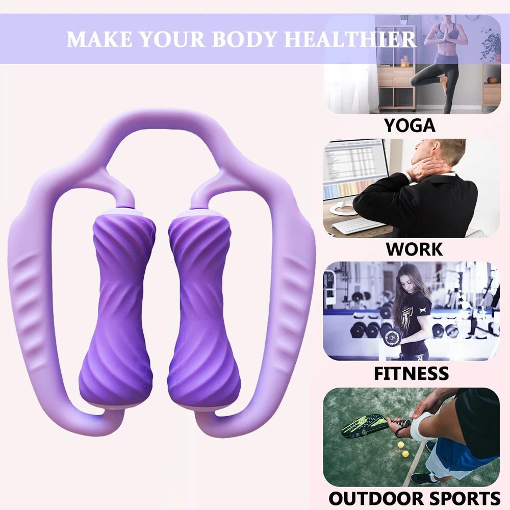 1 шт. Колесо-массажер для мышц для ног, шеи, рук, плеч - Оборудование для занятий спортом в помещении, йогой, бодибилдингом для расслабления мышц