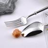Столовая посуда из нержавеющей стали 304, легкий роскошный нож, вилка, ложка, винтажная, для стейка, супа, десерта, кофейная ложка, приятный на ощупь набор