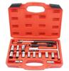 17PC Four Sets Diesel Injector Seat Cutter Cleaner Tool Set Carbon Remover