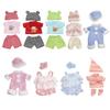 Polyester Reborn Dolls Clothes Colorful Palm Dolls Dress Baby Reborn Pajamas Reborn Baby Doll Toys