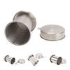 Stainless Steel Collapsible Cup Outdoor Travel Camping Portable Folding Cup with Keychain for Picnic