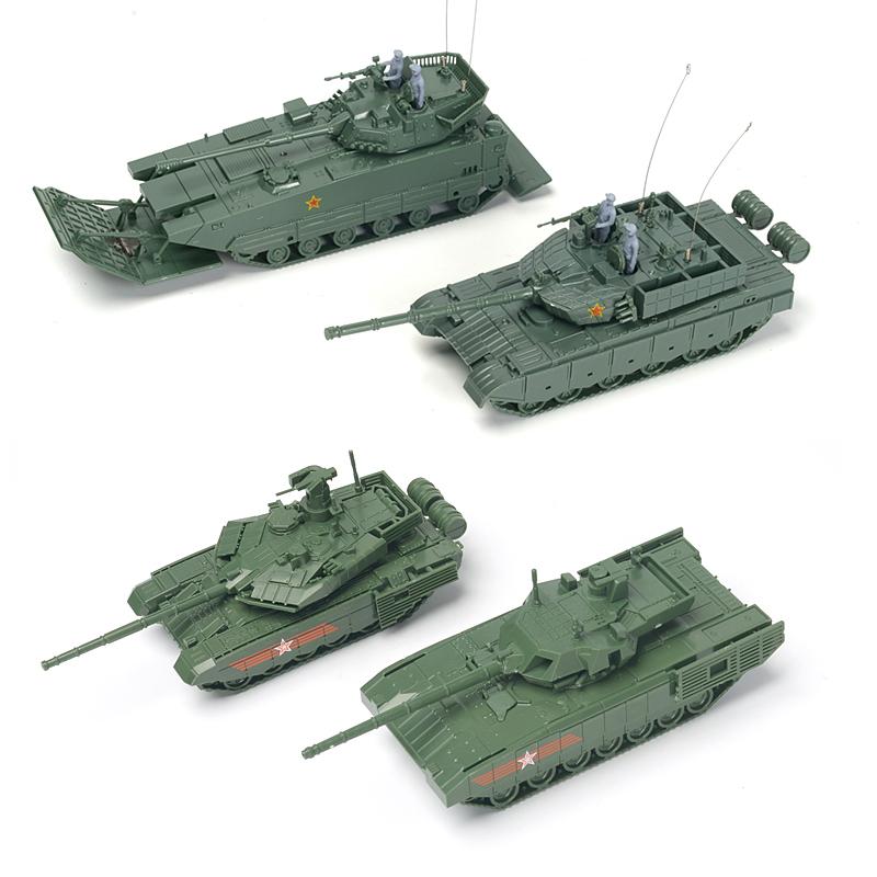 1/72 Т-90МС Т-14 Танк Военная Модель ZTL11 Бронированная Машина PGZ-04A Самоходная Зенитная Установка Грузовик Строительные Игрушки-Пазлы