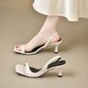 Premium French Square Head Lightweight High-heeled Fairy Sandals 2025 Summer with Skirt Dopamine Women's Single Shoes