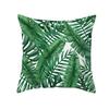 Summer Tropical Plants Cushion Cover Green Leaves Printing Decorative Pillowcase Polyester Tropical Plants Throw Pillow Case