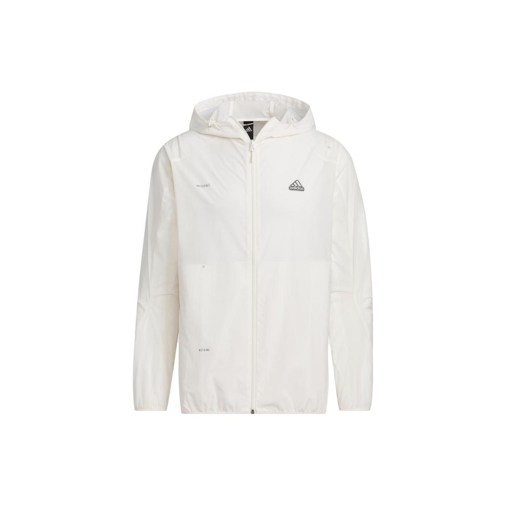 adidas Th Lw Wv Мужская куртка на молнии с капюшоном Верхняя одежда Розовый Белый IA8136