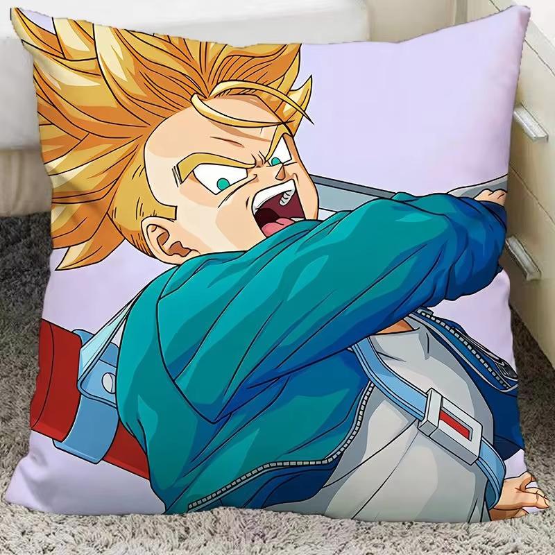 Чехлы на подушки для косплея по аниме Dragon Ball Декоративные для дома Квадратные с двусторонней печатью Наволочка для гостиной Подарок