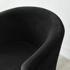 Club Armchair Cover, Velvet, Black