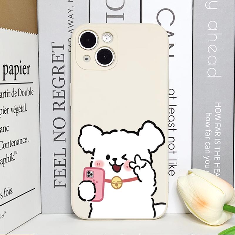 Забавный Мультяшный Щенячий Пара Чехол для Телефона для IPhone 17 16 11 12 13 14 15 Pro Max XR X XS Mini 8 7 Plus Чехлы Модный Любительский Fundas