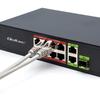 Qoltec Сетевой коммутатор SWITCH FAST Ethernet PoE 8x RJ45 PoE 2x RJ45 Uplink 1x SFP | 120 Вт | 1000 Мбит/с