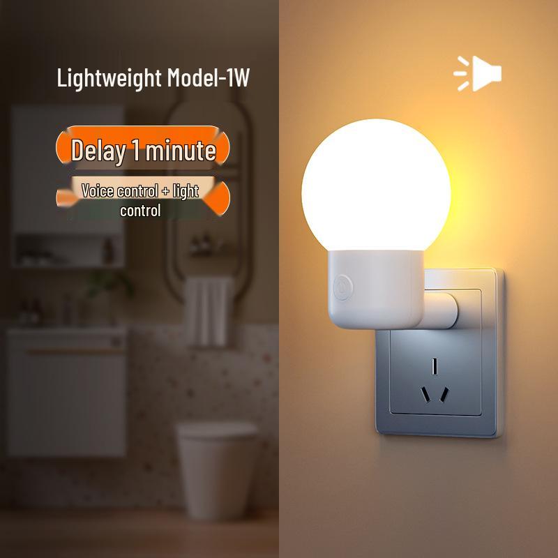 Voice-Activated Night Light for Elderly: Automatic Sound & Light Control for Bathroom, Hallway, and Toilet