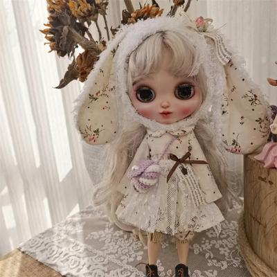 OB24 OB22 Одежда для кукол с длинноухим колпаком, цветочная юбка, повседневные брюки, аксессуары для кукол DIY, подходит для кукол Blythes 1/6, наряды для кукол