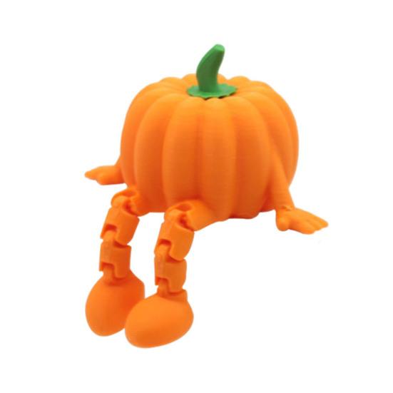 Хэллоуинское украшение Мультяшный читающий призрак Статуэтка в форме тыквы Водонепроницаемая фигурка из смолы Декор на тему Хэллоуина