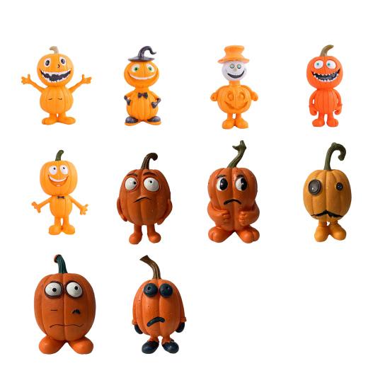 Хэллоуинское украшение в мультяшном стиле, дизайн с ярким выражением, тыквенное украшение, радостная праздничная атмосфера, декор