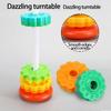 Perception Training Rotating Rainbow Tower Montessori Stacking Rainbow Tower  Home