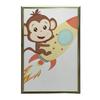 Monkey In Space Poster Monkey In Space Poster, 30X40 Cm, Gold Aluminum Frame, 230 Gsm Matte Paper
