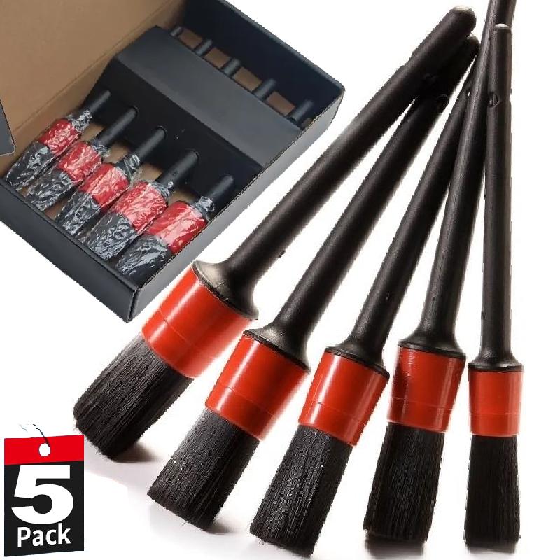 5pcs/set Detailing Brush Set Car Brushes Car Detailing Brush For Car Cleaning Detailing Brush Dashboard Air Outlet Wheel Brushes