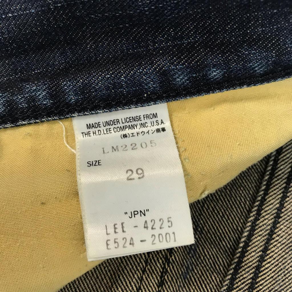 Сделано в Японии Джинсы Lee Riders GOLD LABEL W29 Мужские S-M Длина по внутреннему шву 79 см Синий(ИСПОЛЬЗОВАЛ)