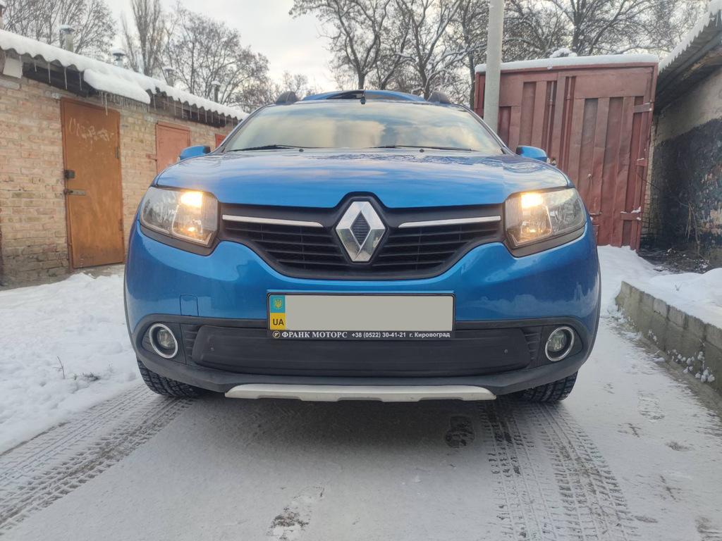 Зимняя нижняя накладка на решетку Матовая для Renault Logan MCV 2013-2022 гг