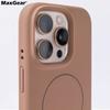 Силиконовый матовый магнитный чехол для iPhone 16 15 Plus 14 13 12 11 Pro Max Для беспроводной зарядки Magsafe Мягкий защитный чехол