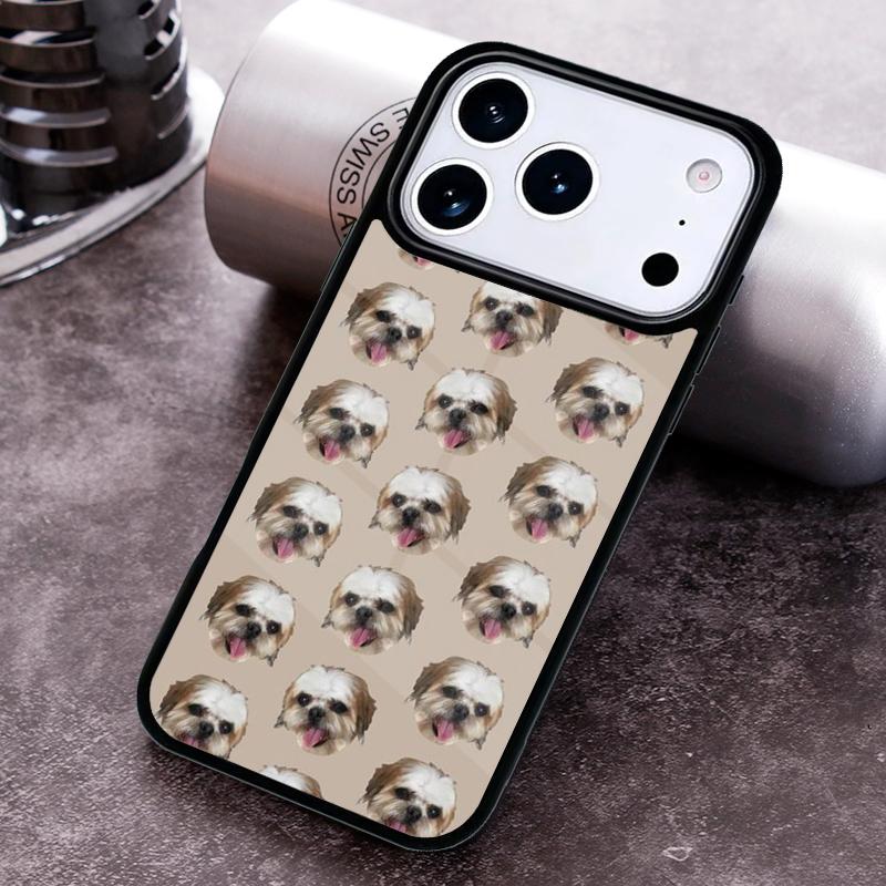 Cartoon Shih Tzu Dog Phone Case For iPhone 17 16 15 14 13 12 11 Pro Max Plus 17Air Soft Silicone Cover