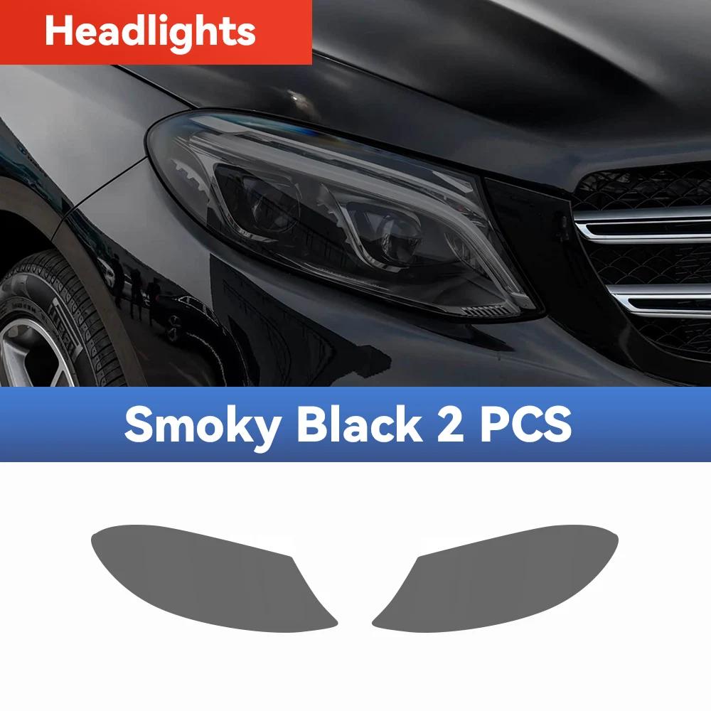 For Mercedes Benz GLE W166 2015- Car Headlight Protective Film TPU Pre Cut Anti-Scratch Headlight Vinyl Film Accessories