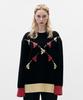KIMOUI Gun Graphic Kint Sweater (Black)