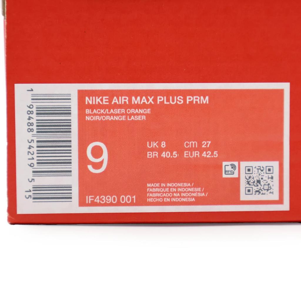 IF4390-001 Nike Air Max Plus Premium Черный Лазерный Оранжевый (Мужской)