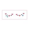 Sweatproof Decorative Stickers Disposable Blush Face Patch Sweet Temporary Tattoo Sticker  Make Up