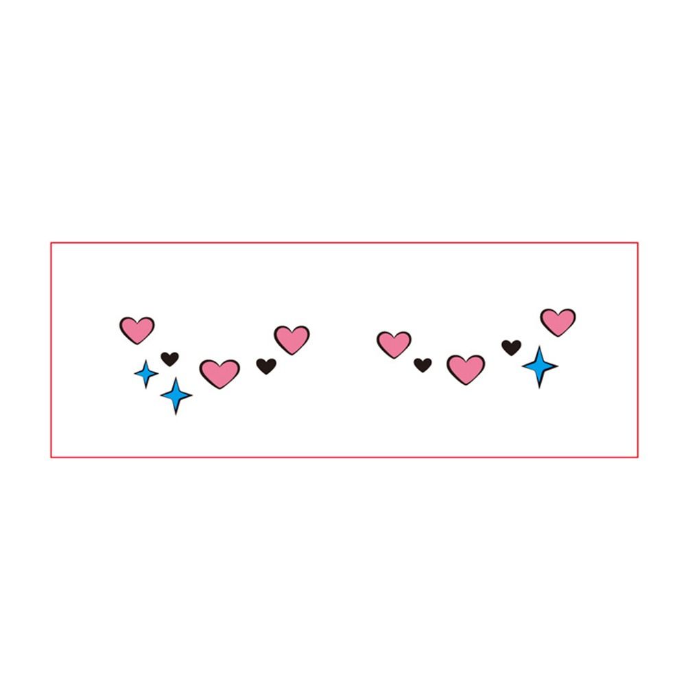 Sweatproof Decorative Stickers Disposable Blush Face Patch Sweet Temporary Tattoo Sticker Make Up