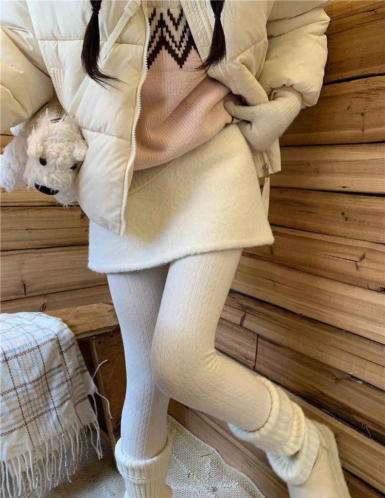 Плюшевая мини-юбка А-силуэта bodycon из шерсти ягненка - Осень Зима 2025